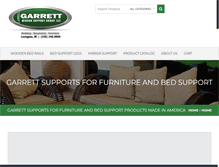 Tablet Screenshot of garrettsupports.com